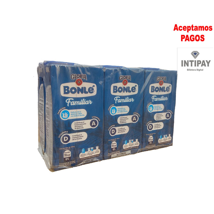 Mezcla Láctea BONLÉ Familiar 6 Caja de 480g